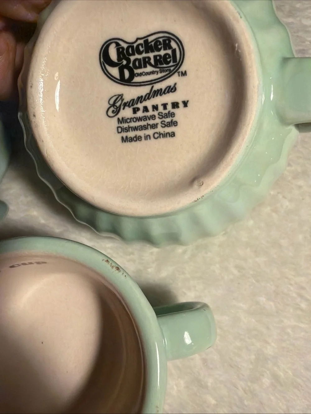 Cracker Barrel Grandma's Pantry  Mint Green measuring cup Set